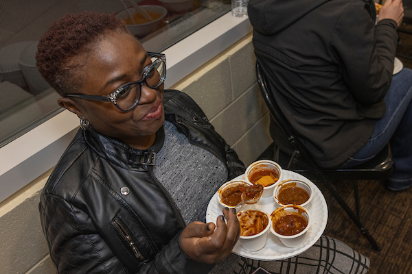 Uzoma Ifeakanwa enjoying some chili