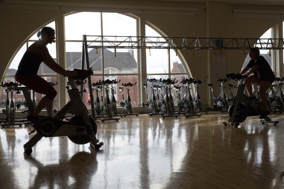 A fitness class at the Miami Rec Center.