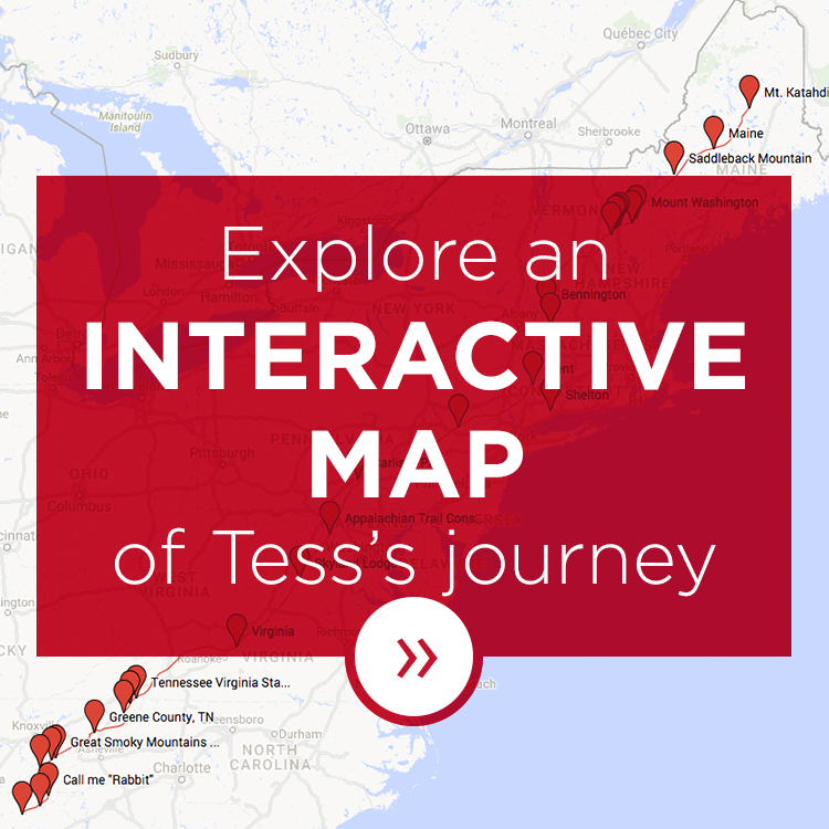 Explore Tess's journey on this interactive map