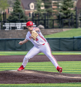 Miami RedHawks pitcher Sam Bachman