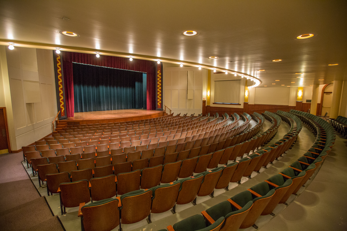  Hall Auditorium, seating and stage.