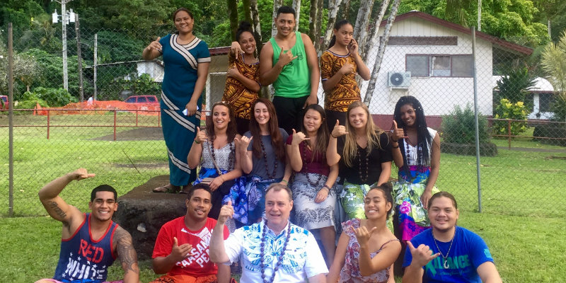  American Samoa University students with Miami students