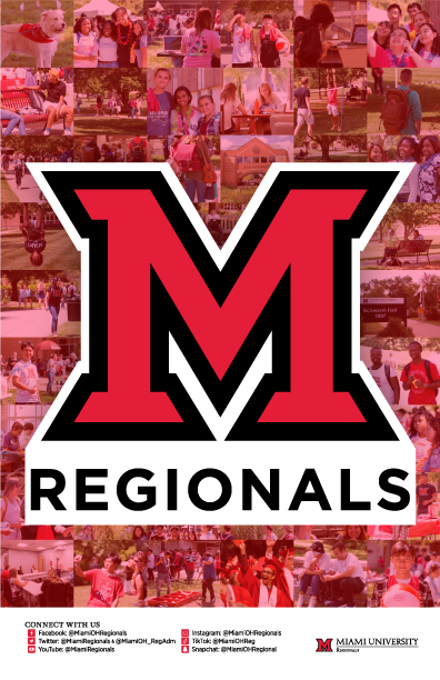 Miami Regionals collage with block M in the middle.