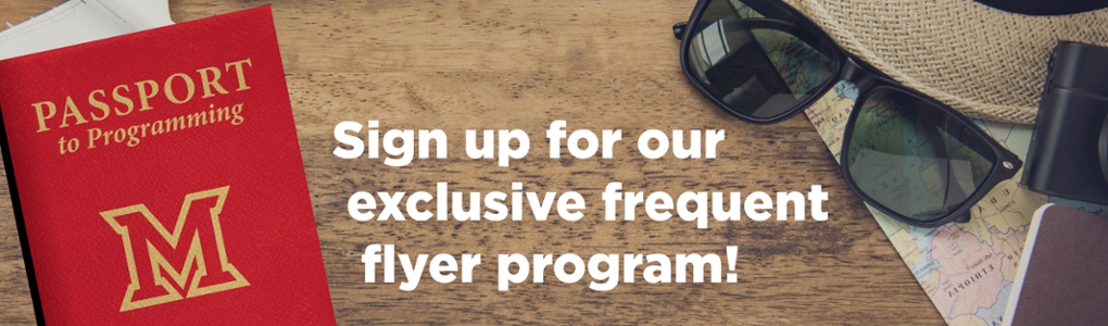 Sign Up for our exclusive frequent flyer program! Passport to Programming Miami University Regionals. 