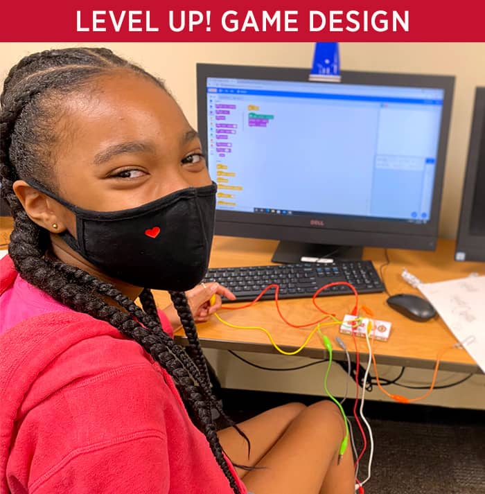 Level Up: A student writing video game code