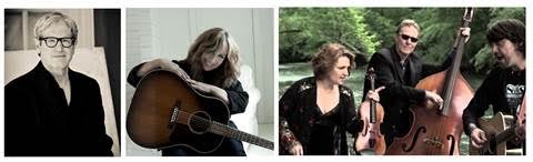 Photos of artist to perform at Miami Hamilton from left to right: Sam Baker, Gretchen Peters and The SteelDrivers.