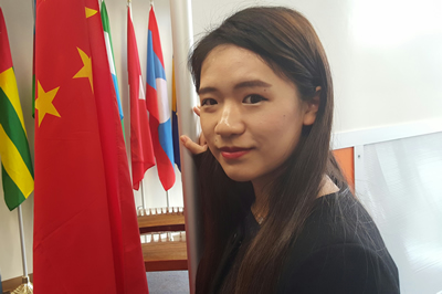 Shugin Zou an international student from China