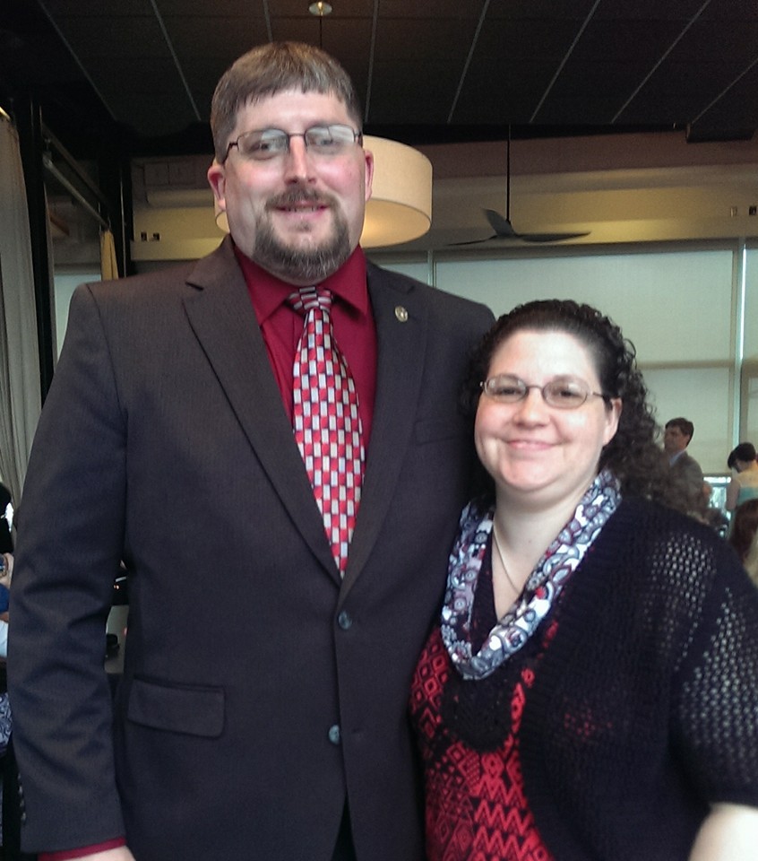 David Glock with his wife Amanda