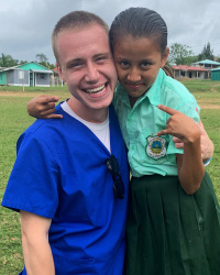 Graham Reich while studying in abroad in Belize.