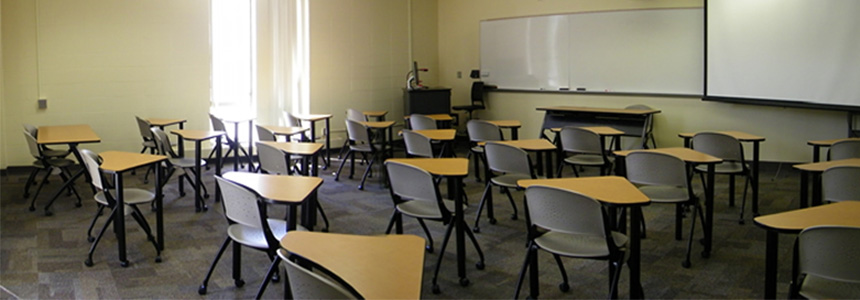 Classroom 201 of Johnston Hall