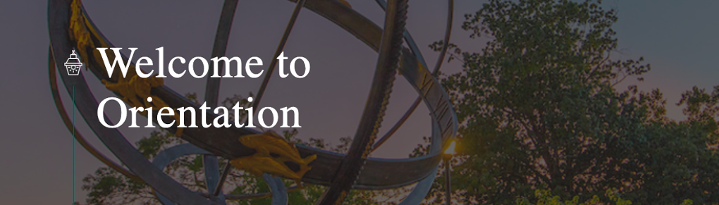 Welcome to Orientation