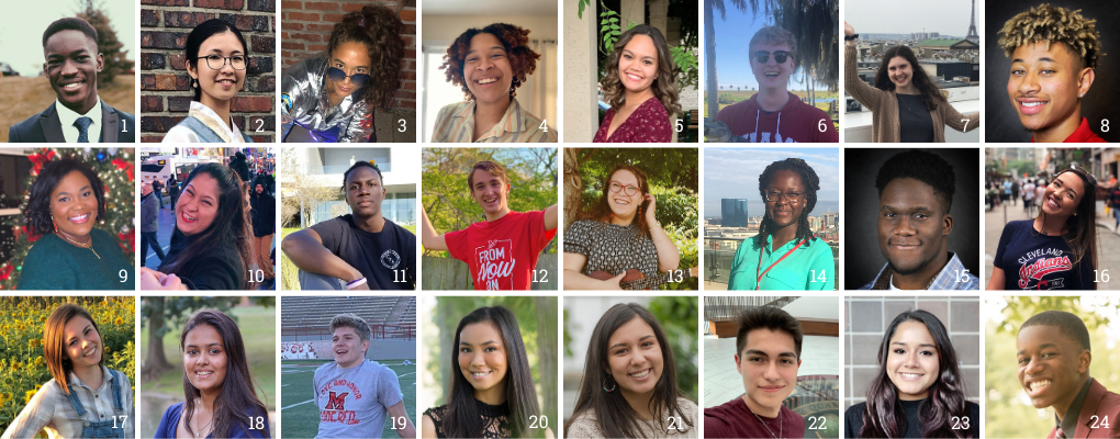 Collage style photo of the 2020 SOUL Team