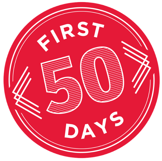 First 50 Days Badge
