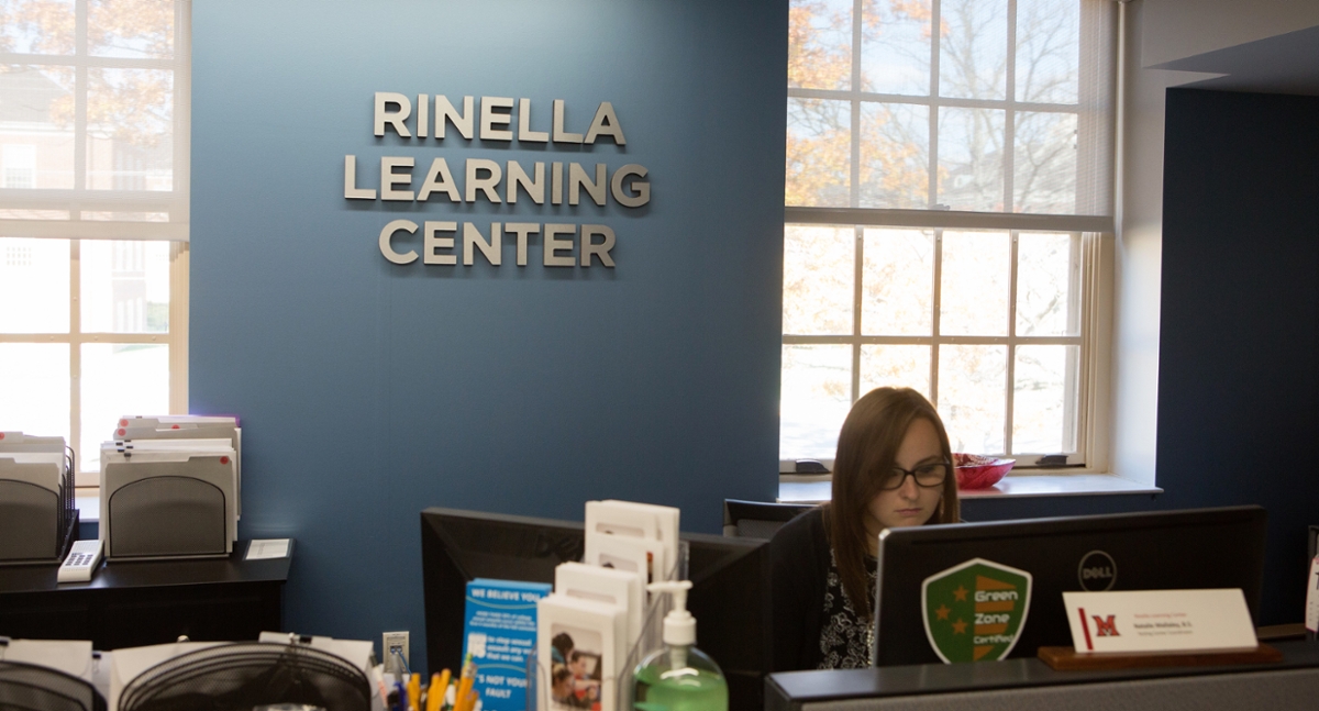 Front desk of the Rinella Learning Center