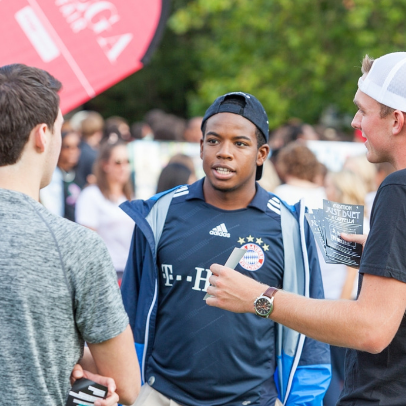 Students at Mega Fair